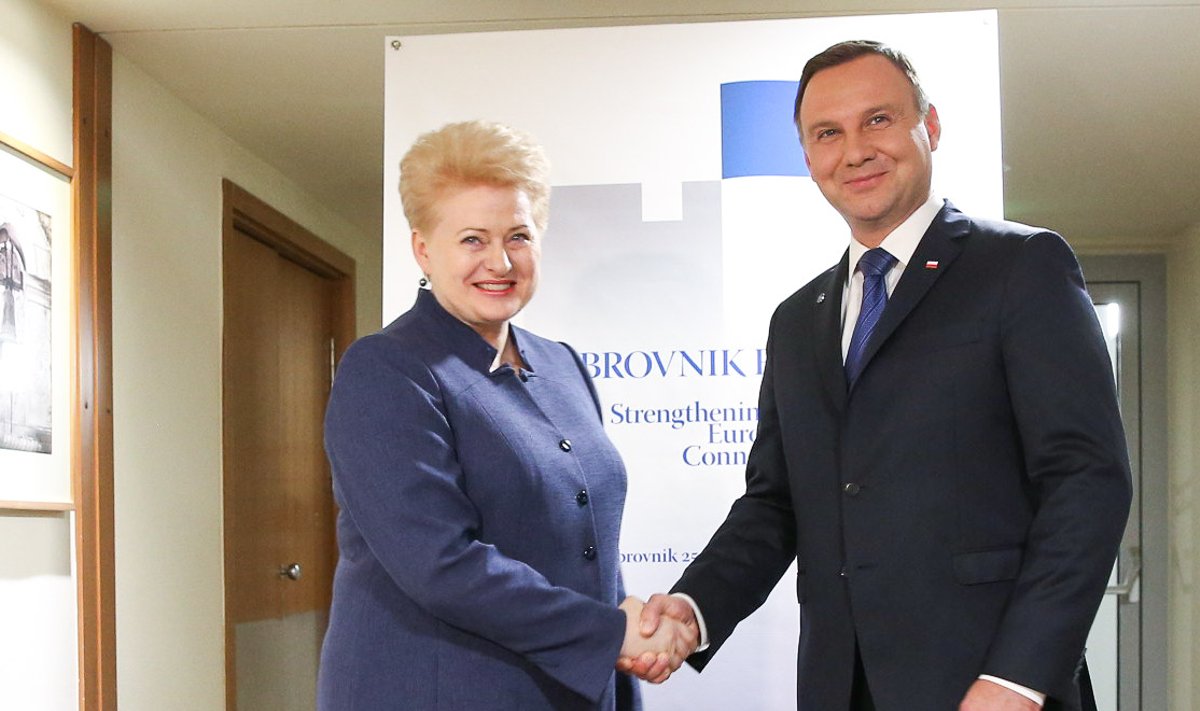 Spotkanie Prezydenta RP z Prezydent Republiki Litewskiej Dalią Grybauskaitė (fot. Andrzej Hrechorowicz / KPRP) 