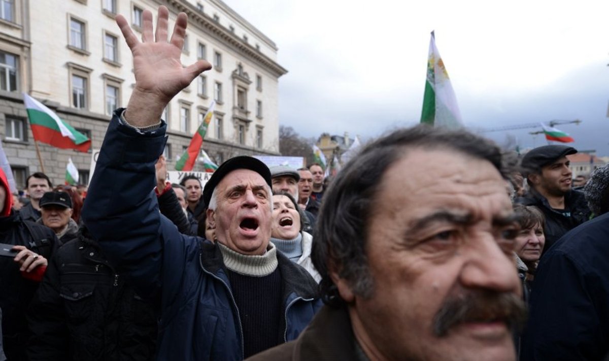 Bulgarijoje vėl kilo protestai