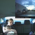 Filmuoti vaizdai: gelbėdami traumą patyrusį vaiką pareigūnai lėkė per 130 km/val. greičiu