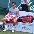 Vokietijoje R. Federeris į pusfinalį žengė be kovos
