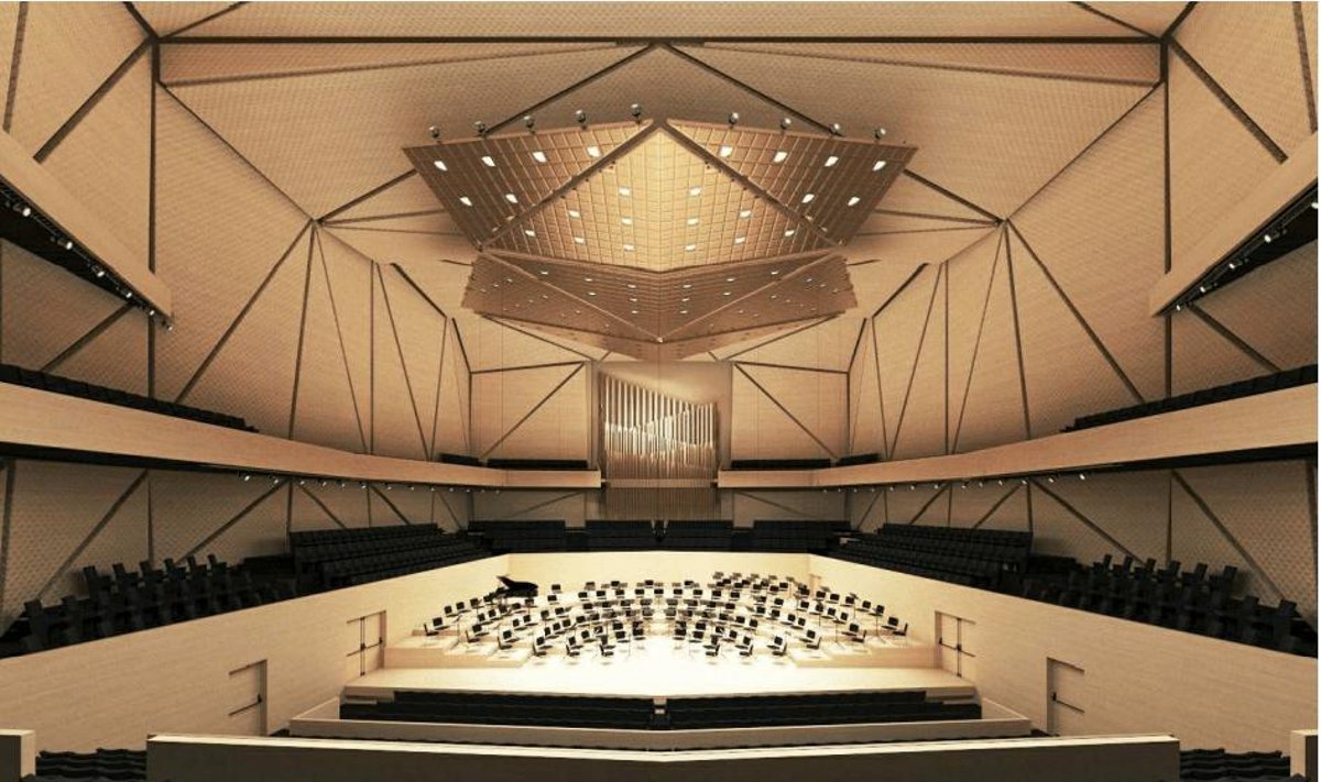 Architektai pasirengę pristatyti Nacionalinės koncertų salės projektinius pasiūlymus (vizualizacijos)