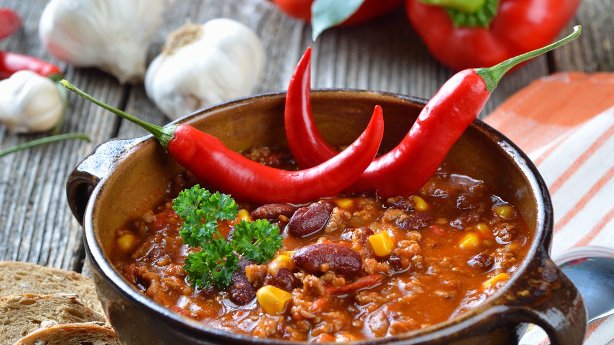 Aštrusis troškinys (chilli con carne)