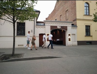Žalgiriečiai keliauja į restoraną (Kas vyksta Kaune skaitytojų nuotr.)