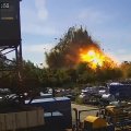 Stebėjimo kameros užfiksavo Rusijos raketos smūgį prekybos centrui Kremenčuke