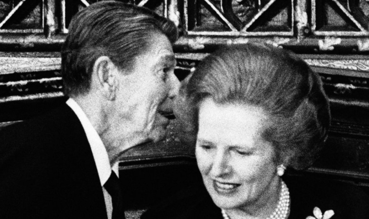 Ronaldas Reaganas ir Margaret Thatcher