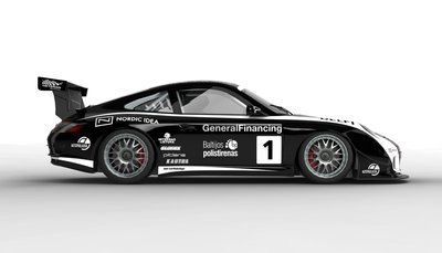 "Porsche" 911 GT3 Cup (S dizainas komandos nuotr.)