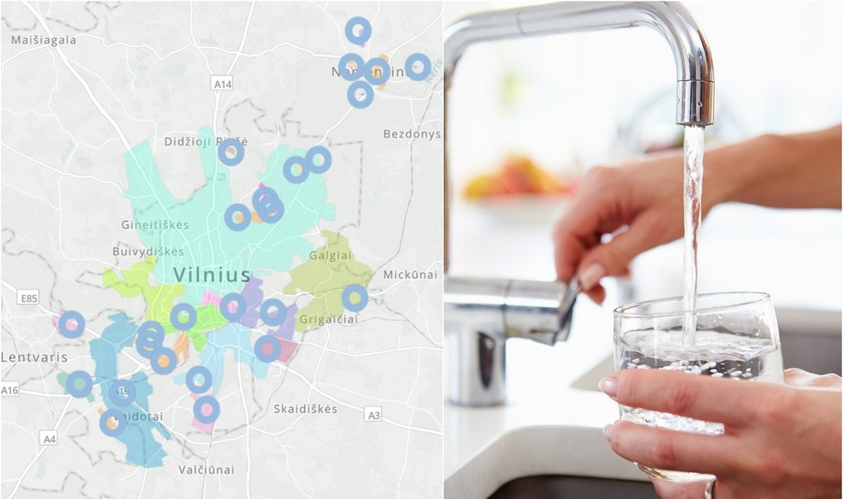 Vilniaus regiono gyventojai jiems tiekiamo vandens kokybę gali pasitikrinti ir interaktyviame Vandens kokybės žemėlapyje