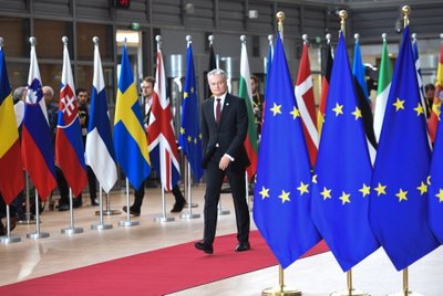 Gitanas Nausėda Europos Vadovų Tarybos posėdyje