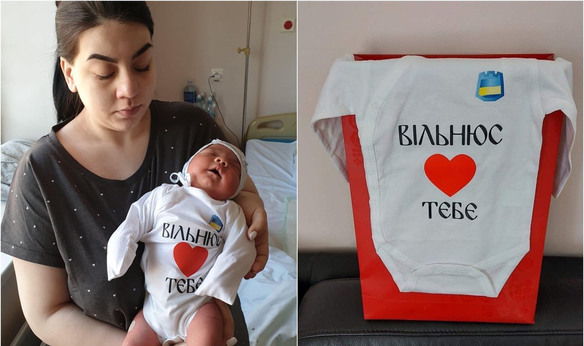Vilniaus miesto klinikinėje ligoninėje gimusi mažoji ukrainietė su mama