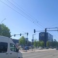 В части Каунаса пропало электричество: не работали светофоры, не открывались двери магазинов