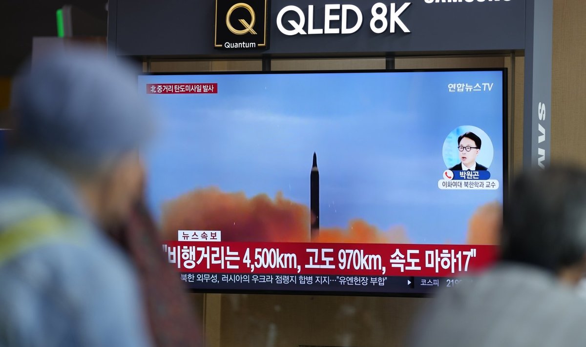 Šiaurės Korėja paleido balistinę raketą