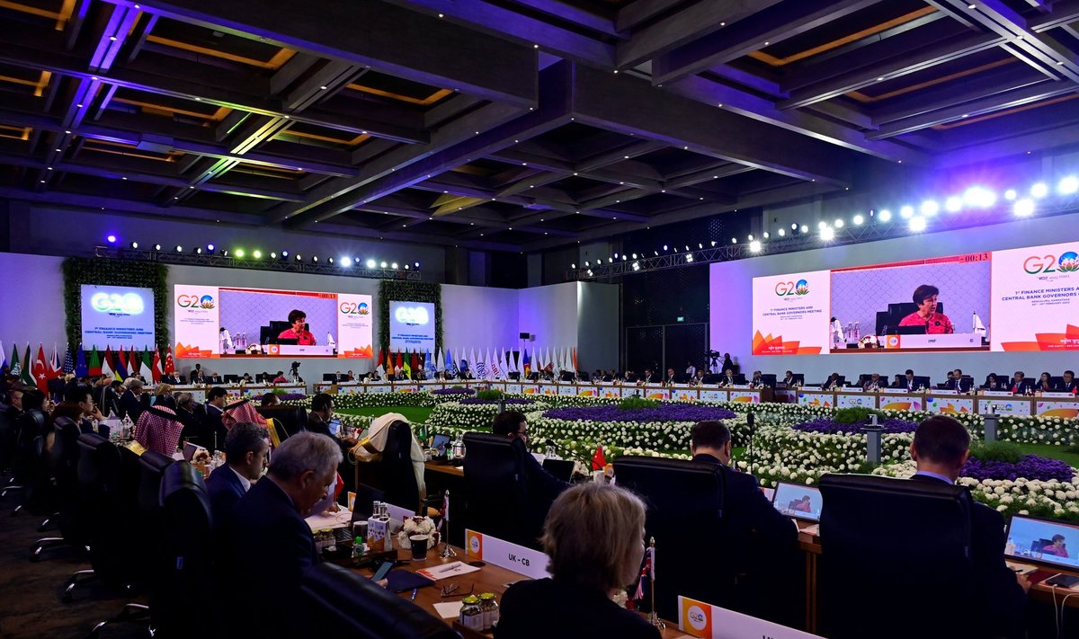G20  finansų ministrų susitikimas Indijoje