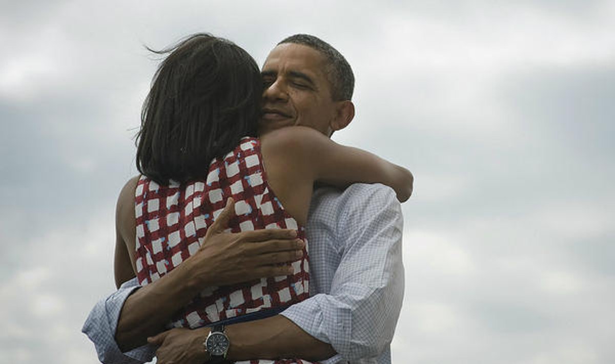 Barackas Obama su žmona