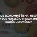 Kokia bus ekonominė žiema, nesutarimai dėl gynybos mokesčio ir kada imigrantai kalbės lietuviškai?