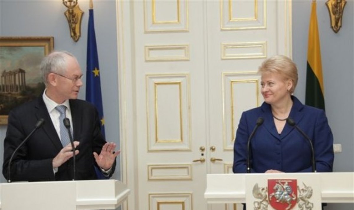 Dalia Grybauskaitė  ir  Hermanas van Rompuy