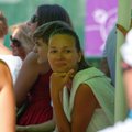 Aktorė J. Jurkutė-Širvaitė palaikė Nidoje tenisą žaidusį sutuoktinį