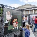 На Ратушной площади в Вильнюсе открыта выставка плакатов белорусского художника