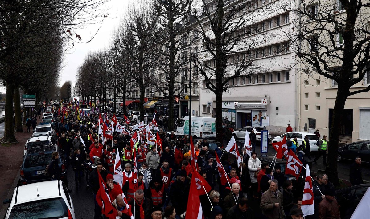 Prancūzijoje dėl pensijų reformos rengiami nauji protestai