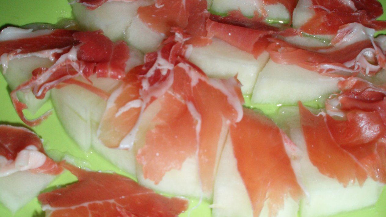 Jamón con melón