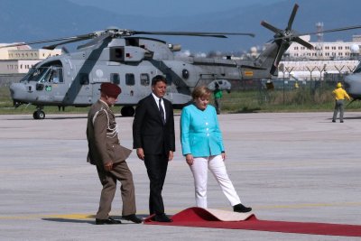 Matteo Renzi, Angela Merkel