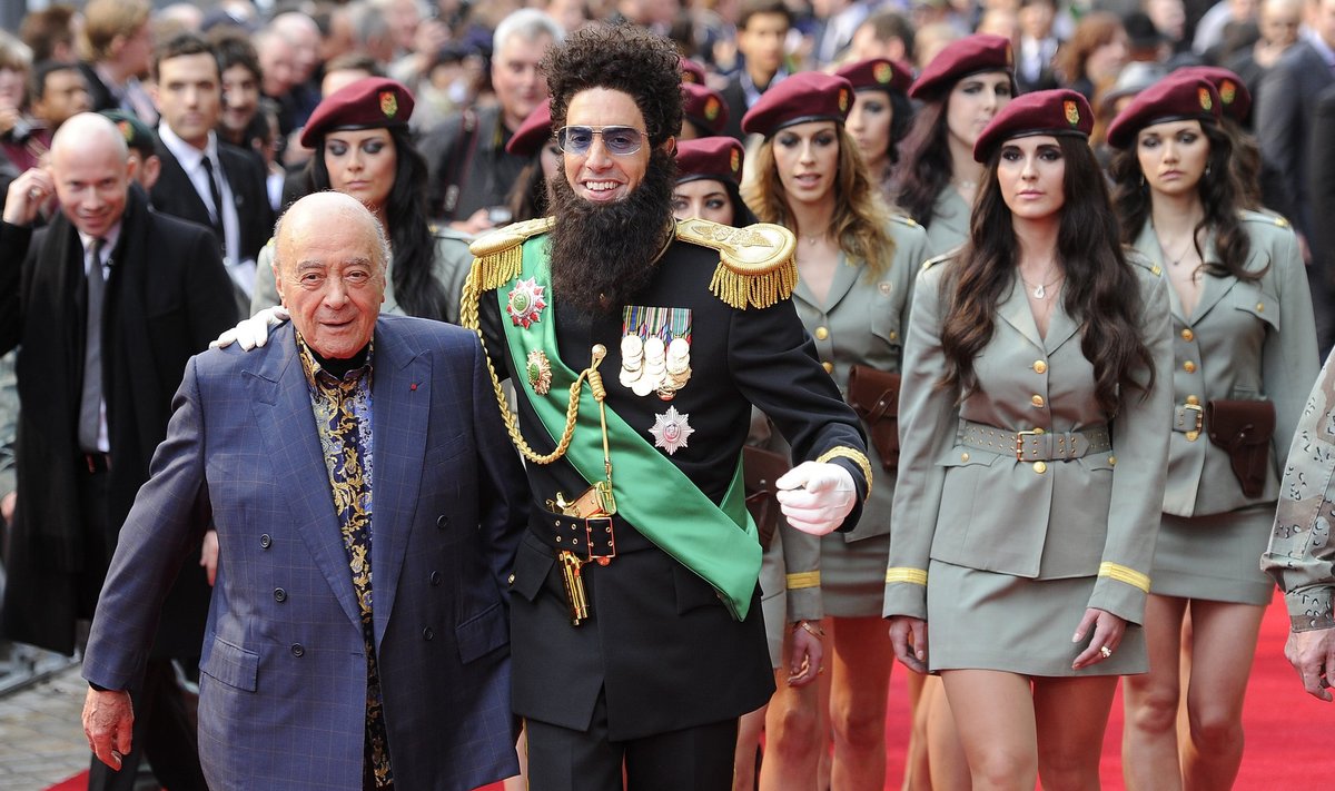 Sacha Baron Cohen i Mohamed Al Fayed 