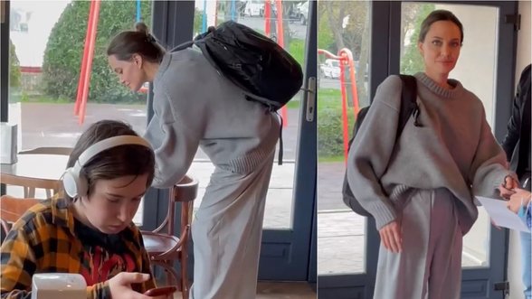 Netikėtas Angelinos Jolie vizitas Lvivo kavinėje 14-metį pavertė žvaigžde: papasakojo, į ką taip atidžiai žiūrėjo telefone