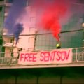 Участниц Pussy Riot задержали после акции в поддержку Олега Сенцова