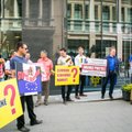 Lithuanian carriers joined protest rally in front of EC