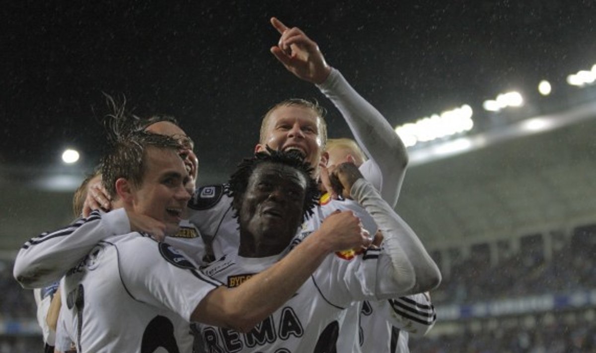 "Rosenborg" klubo žaidėjai džiaugiasi čempionų titulu