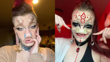 Plastines operacijas ir tatuiruotes pamėgusi moteris parodė, kaip atrodė anksčiau: pokyčiai stulbina