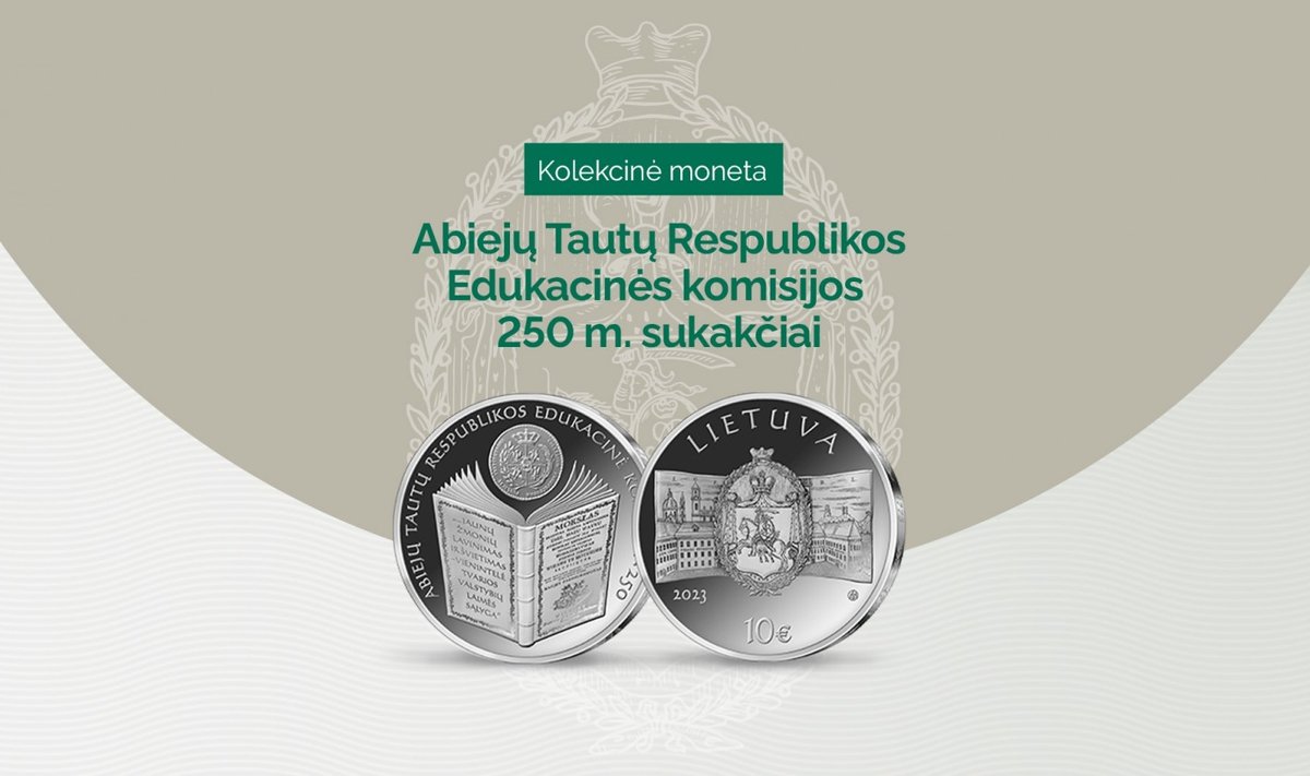 ATR Edukacinės komisijos jubiliejui skirta kolekcinė moneta