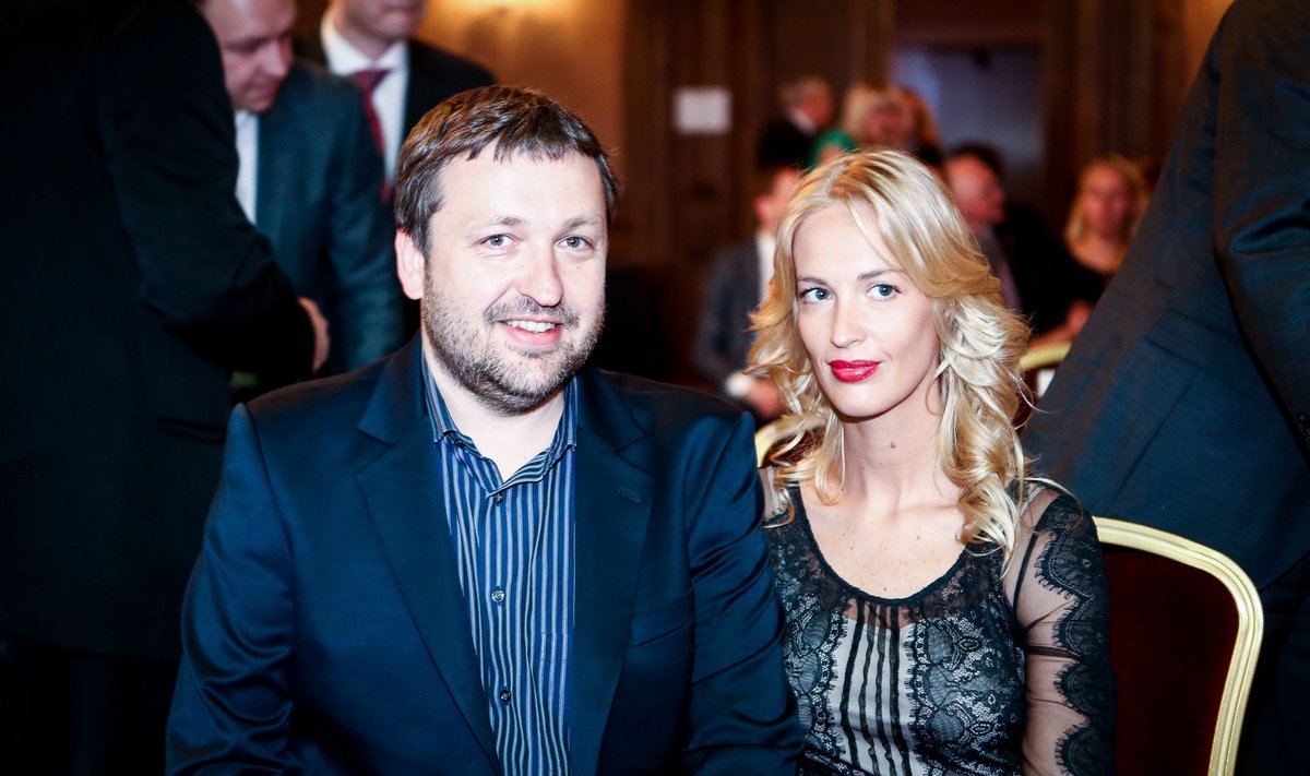 Antanas Guoga su žmona Aiste