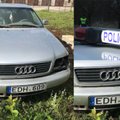 Kuriozas: policija ieško, kas miške pametė senstelėjusią „Audi A6“