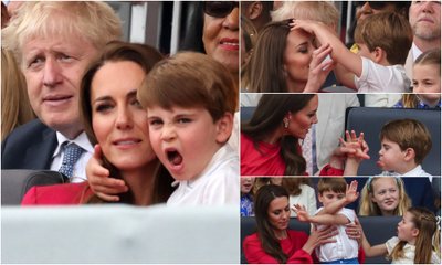 Princas Louisas nenustygo vietoje, Kate Middleton mėgino jį drausminti