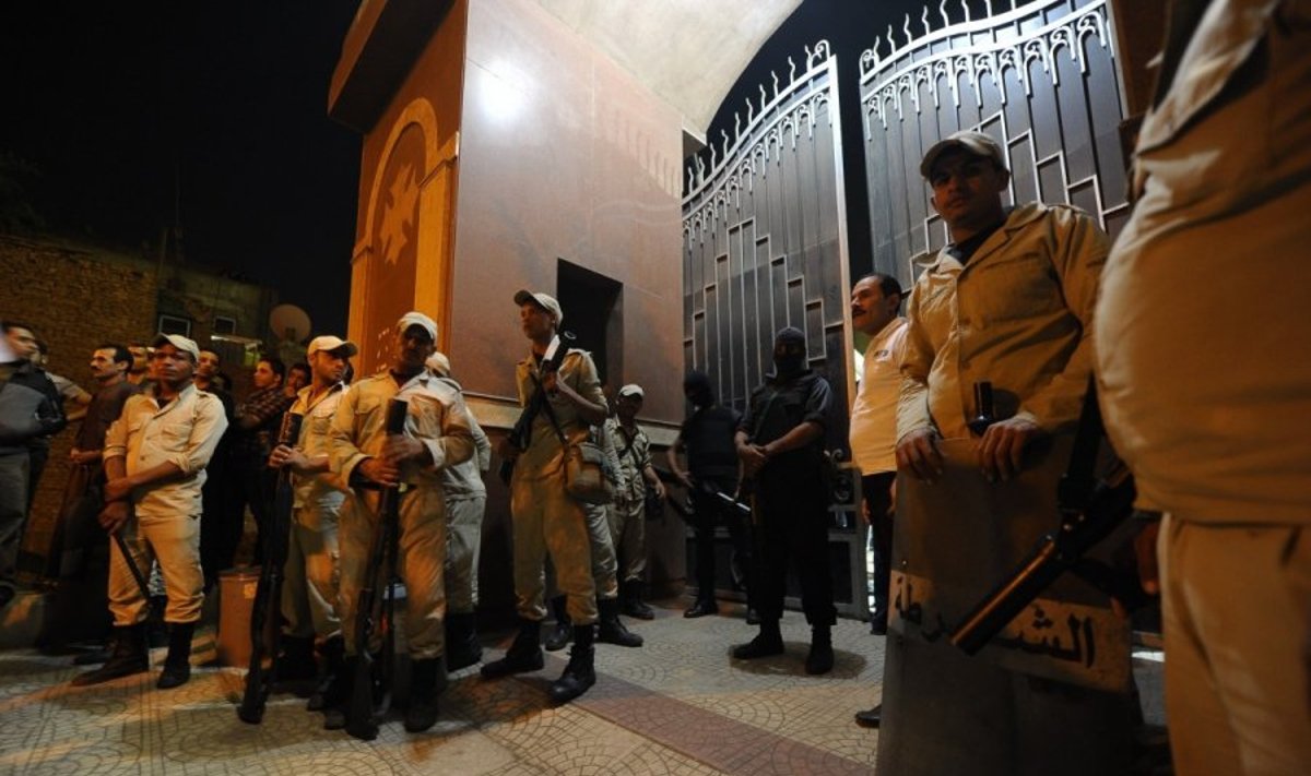 Prie Egipto krikščionių bažnyčios  įvykdytas išpuolis