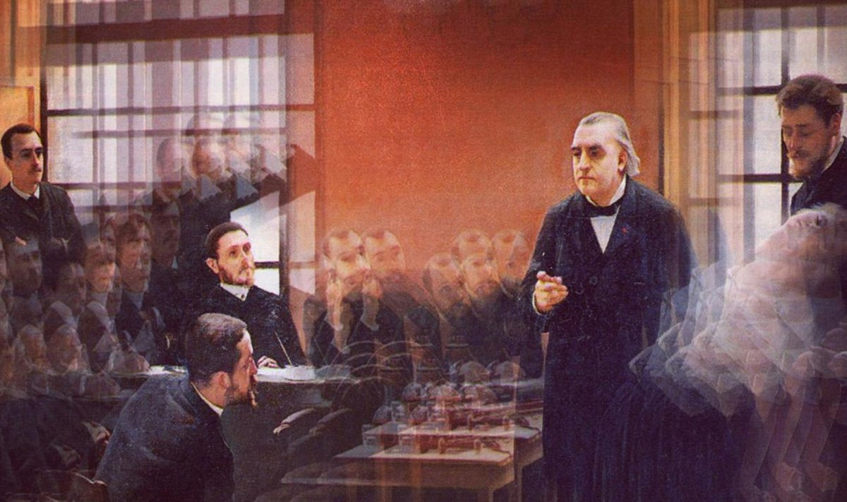 André Brouillet paveiksle pavaizduotas prancūzų neurologas Jeanas-Martinas Charcot, Paryžiaus Pitié-Salpêtrière ligoninėje atliekantis hipnozę