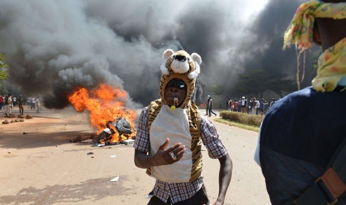 Burkina Faso sostinėje Vagadugu masiniai protestai