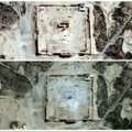 Palydovinės nuotraukos užfiksavo „Islamo valstybės“ sugriautą Palmyros šventyklą