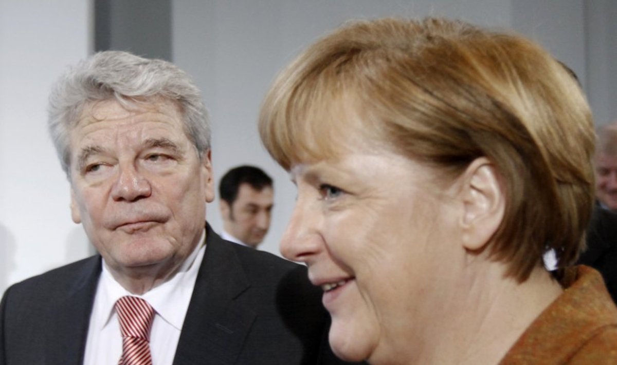 Joachimas Gauckas ir Angela Merkel