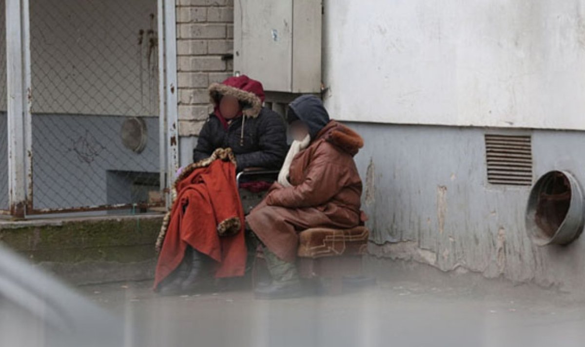 Klaipėdoje senyvo amžiaus moters gyvena nelegalios statybos vagonėlyje / E. Jankausko nuotr.