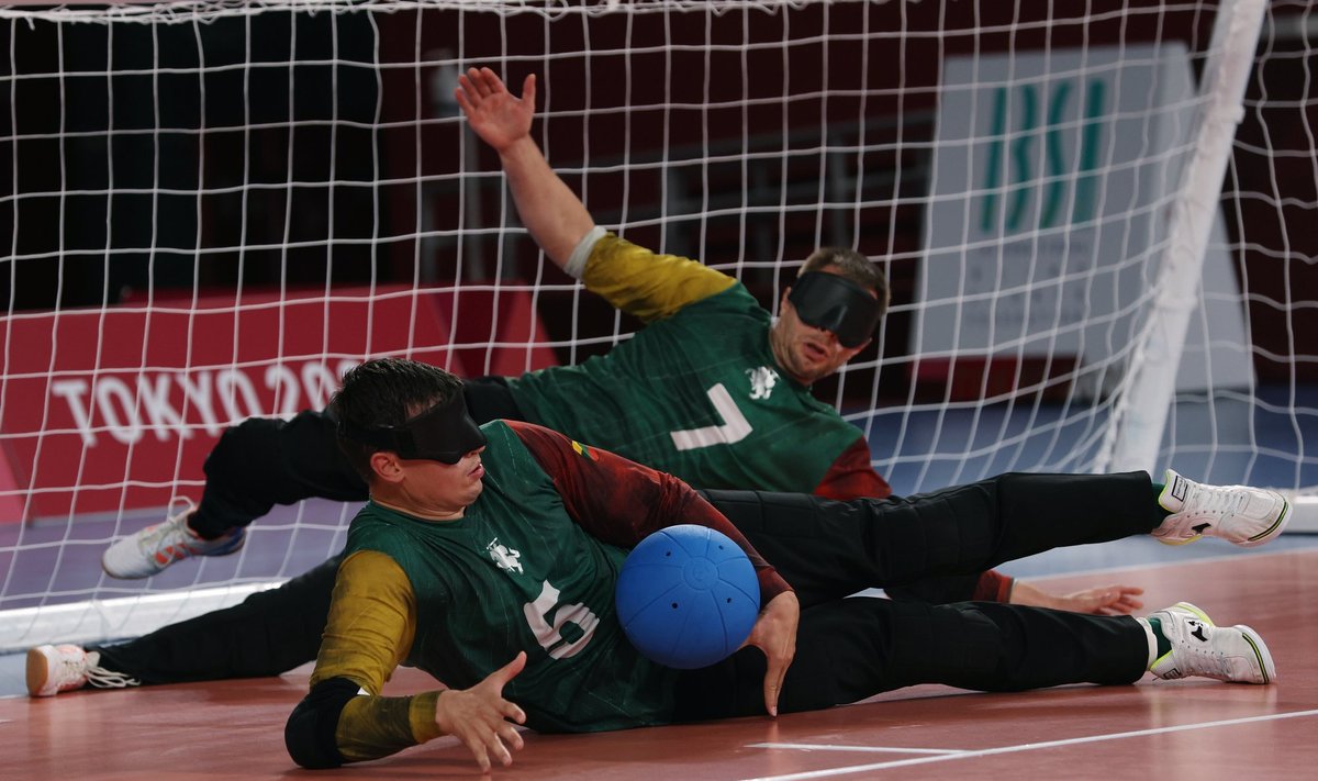 Tokijo paralimpinių žaidynių golbolo turnyro rungtynės dėl trečios vietos: Lietuva - JAV