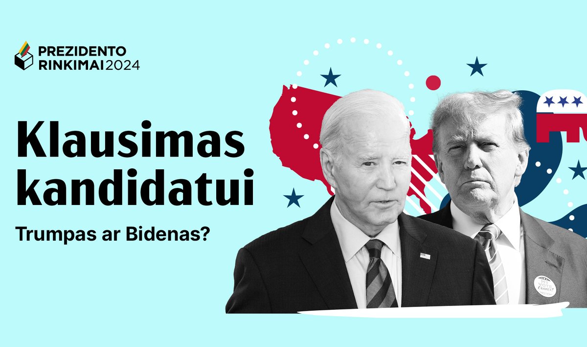 J. Bidenas ar D. Trumpas? Kandidatų Lietuvos prezidento rinkimuose atsakymai.