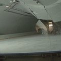 Per jaunųjų ledo ritulininkų treniruotę įgriuvo arenos stogas