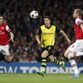 Čempionų lygoje – dramatiška Dortmundo klubo pergalė Londone ir „Barcelonos“ lygiosios Milane