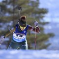 Be klaidų šaudžiusi Lietuvos biatlonininkė finišavo greta įskaitinės zonos