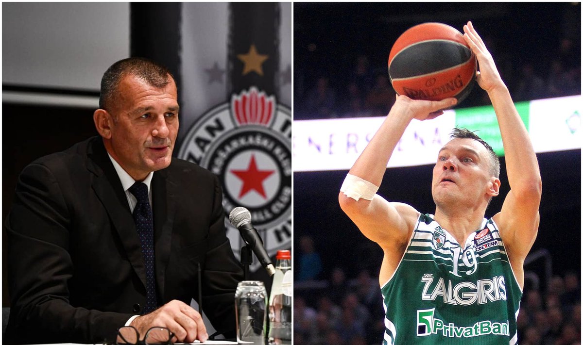 Šarūnas Jasikevičius (dešinėje), Zoranas Savičius (Foto: "Partizan")