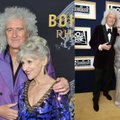 Širdies smūgį ir vos mirtimi nesibaigusias komplikacijas patyręs „Queen“ gitaristas Brianas May už išgelbėtą gyvybę dėkingas žmonai