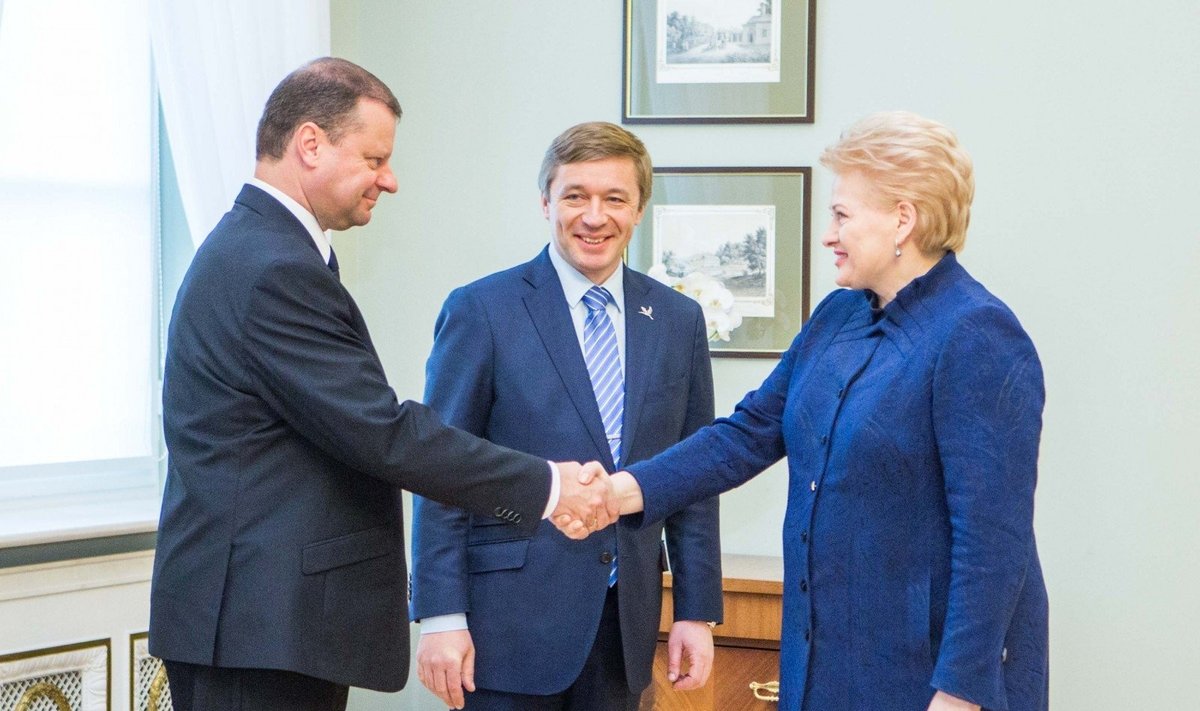 Saulius Skvernelis, Ramūnas Karbauskis, Dalia Grybauskaitė