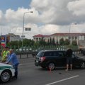 Vilniuje, Geležinio vilko gatvėje, susidūrė „Opel Astra“ ir sunkvežimis
