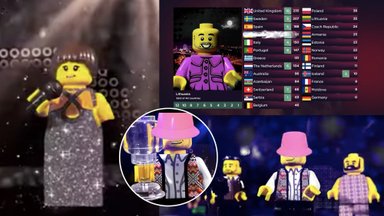Internete pasirodė netikėta „Eurovizijos“ versija: „Lego“ įkūnijo ir Monikos Liu pasirodymą